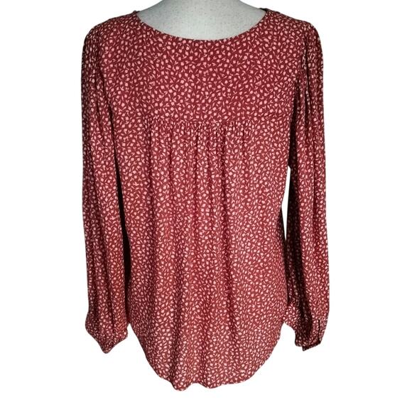 Madewell Size L Kinston Side Button Wrap Top Park Picnic Kilt Red TINY FLAW - Picture 4 of 7